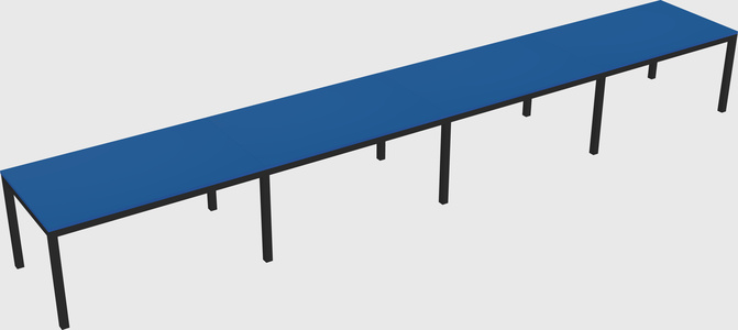 Rectangular desk
