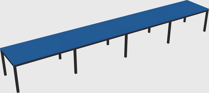 Rectangular desk