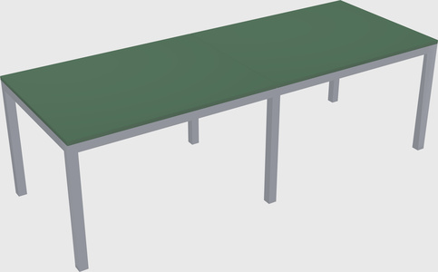 Rectangular desk