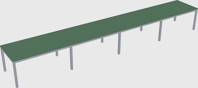 Rectangular desk