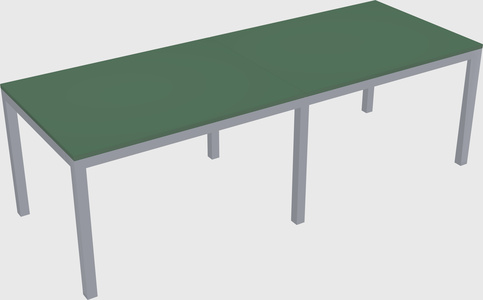 Rectangular desk