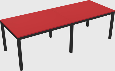 Rectangular desk