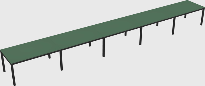 Rectangular desk
