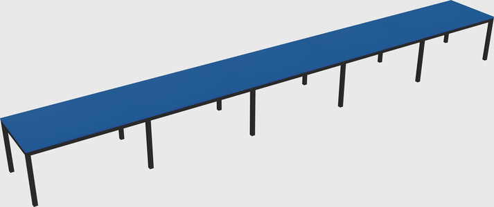 Rectangular desk