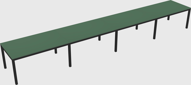 Rectangular desk