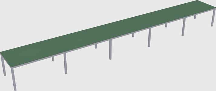 Rectangular desk