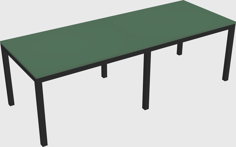 Rectangular desk