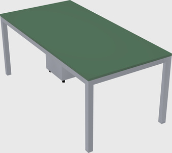 Rectangular desk