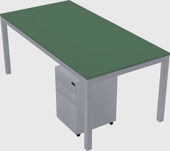 Rectangular desk