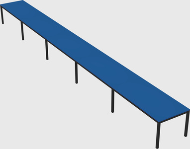 Rectangular desk