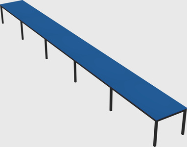Rectangular desk