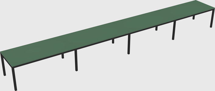 Rectangular desk