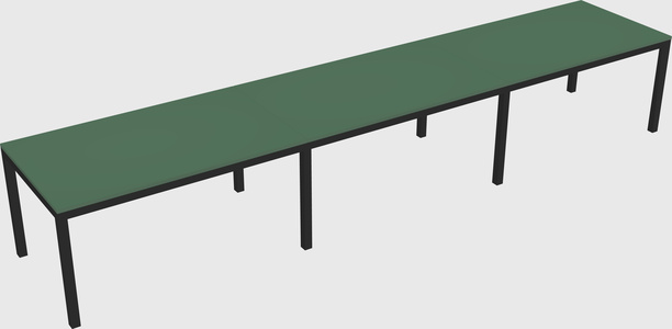 Rectangular desk