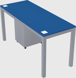 Rectangular desk