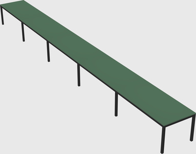 Rectangular desk