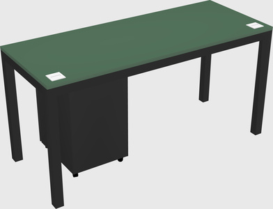 Rectangular desk
