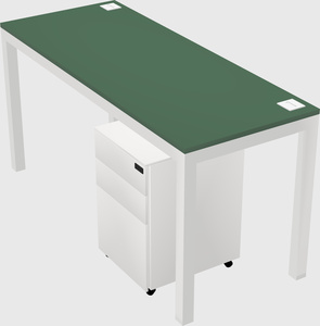Rectangular desk