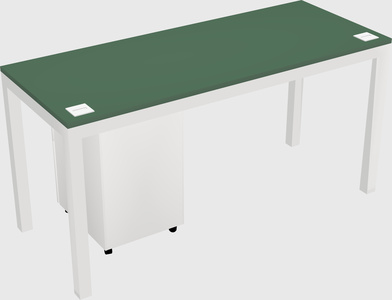 Rectangular desk