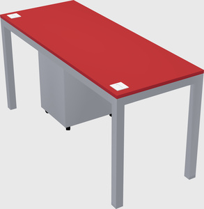 Rectangular desk