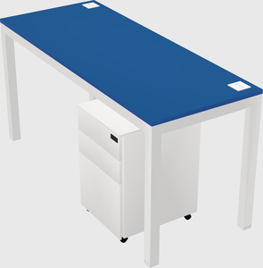 Rectangular desk