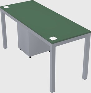 Rectangular desk