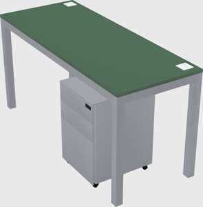Rectangular desk
