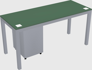 Rectangular desk