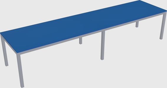 Rectangular desk