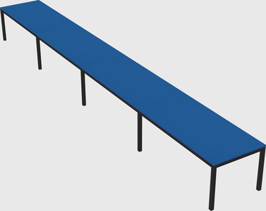 Rectangular desk