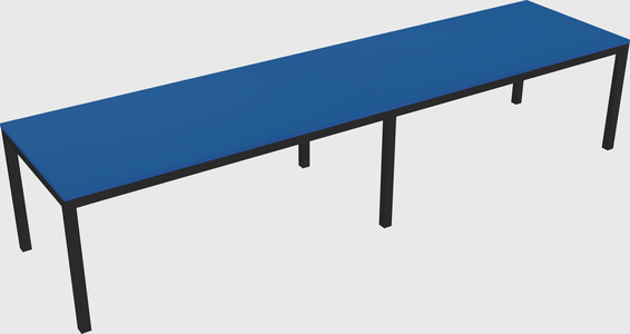 Rectangular desk