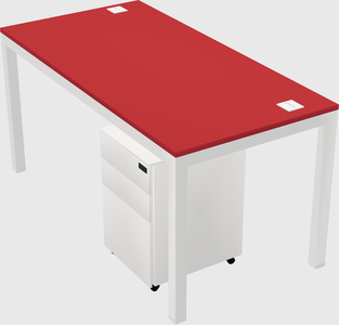Rectangular desk
