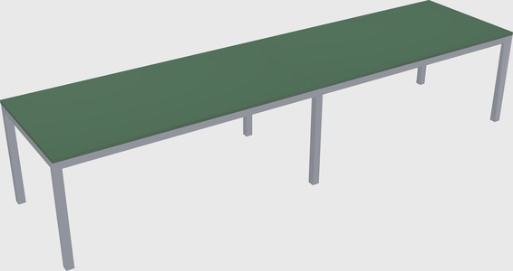 Rectangular desk