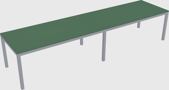 Rectangular desk