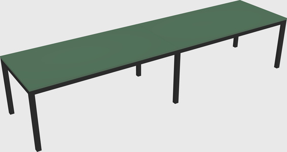 Rectangular desk