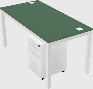 Rectangular desk