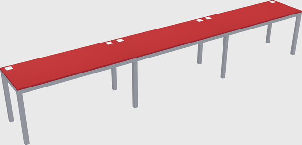 Rectangular desk