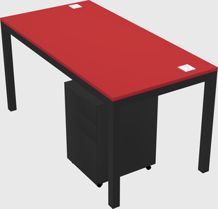 Rectangular desk