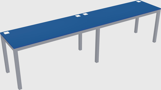 Rectangular desk
