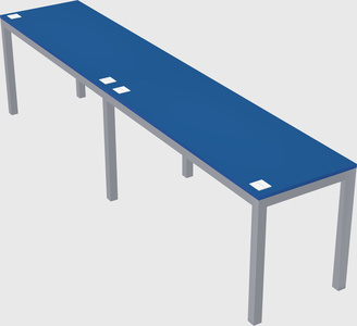 Rectangular desk