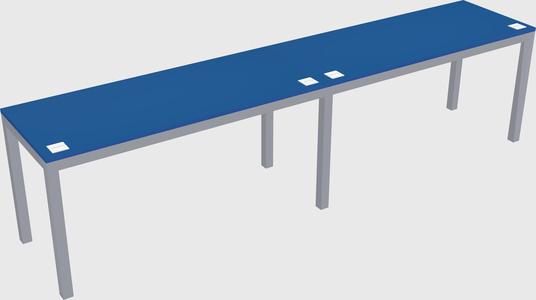 Rectangular desk