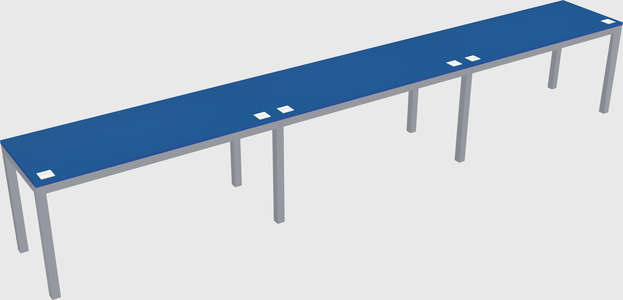 Rectangular desk