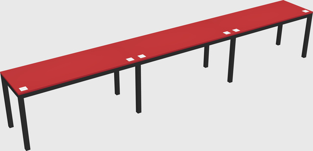 Rectangular desk