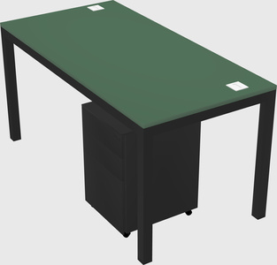 Rectangular desk