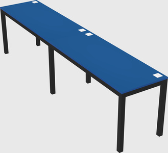 Rectangular desk