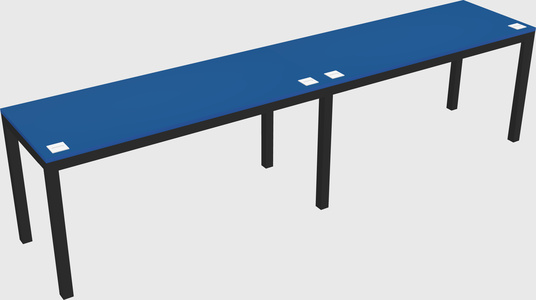 Rectangular desk