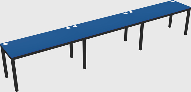 Rectangular desk