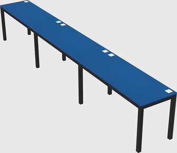 Rectangular desk