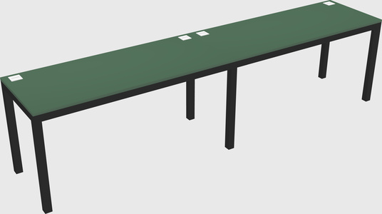 Rectangular desk