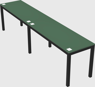 Rectangular desk