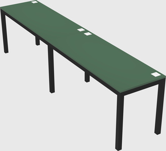 Rectangular desk
